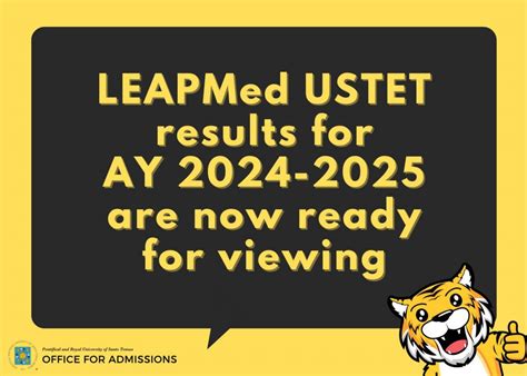 ust leapmed results|OFAD .